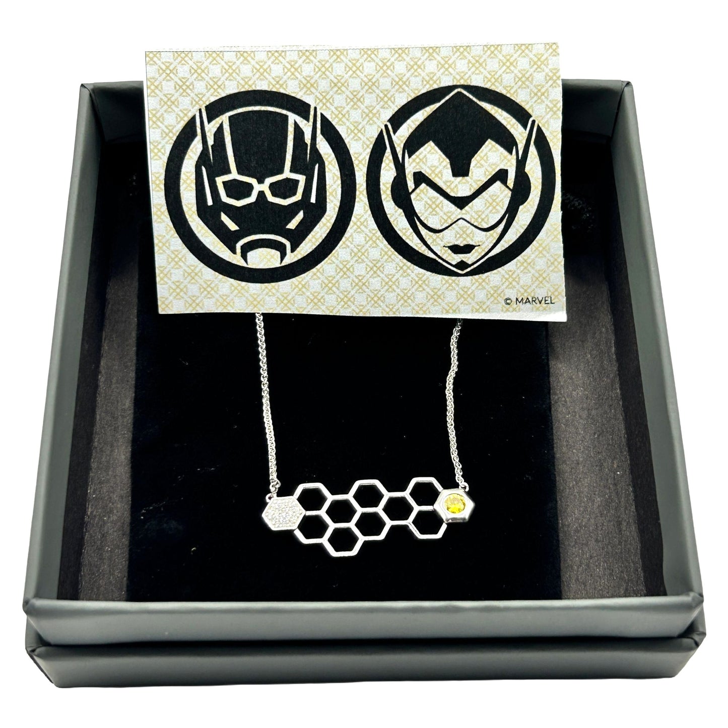 MARVEL Universe Fine Jewelry The Wasp - 18" Pendant Necklace 925 Sterling Silver