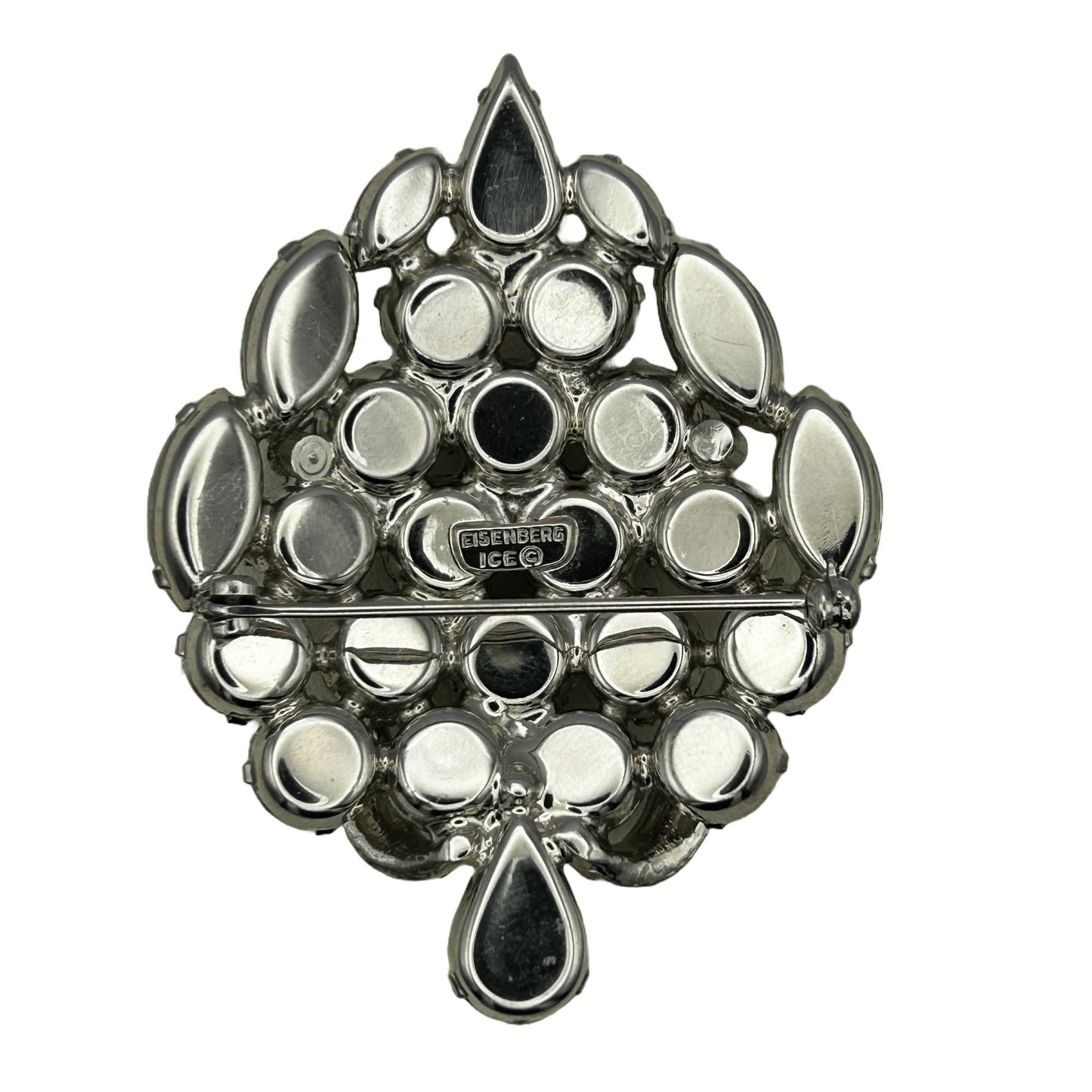 Eisenberg Ice Brooch/Pin Rhinestones Hollywood Glam Mid-Century Luxe