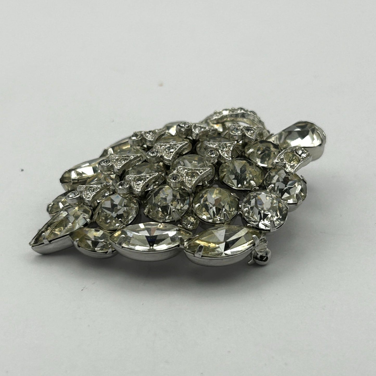 Eisenberg Ice Brooch/Pin Rhinestones Hollywood Glam Mid-Century Luxe