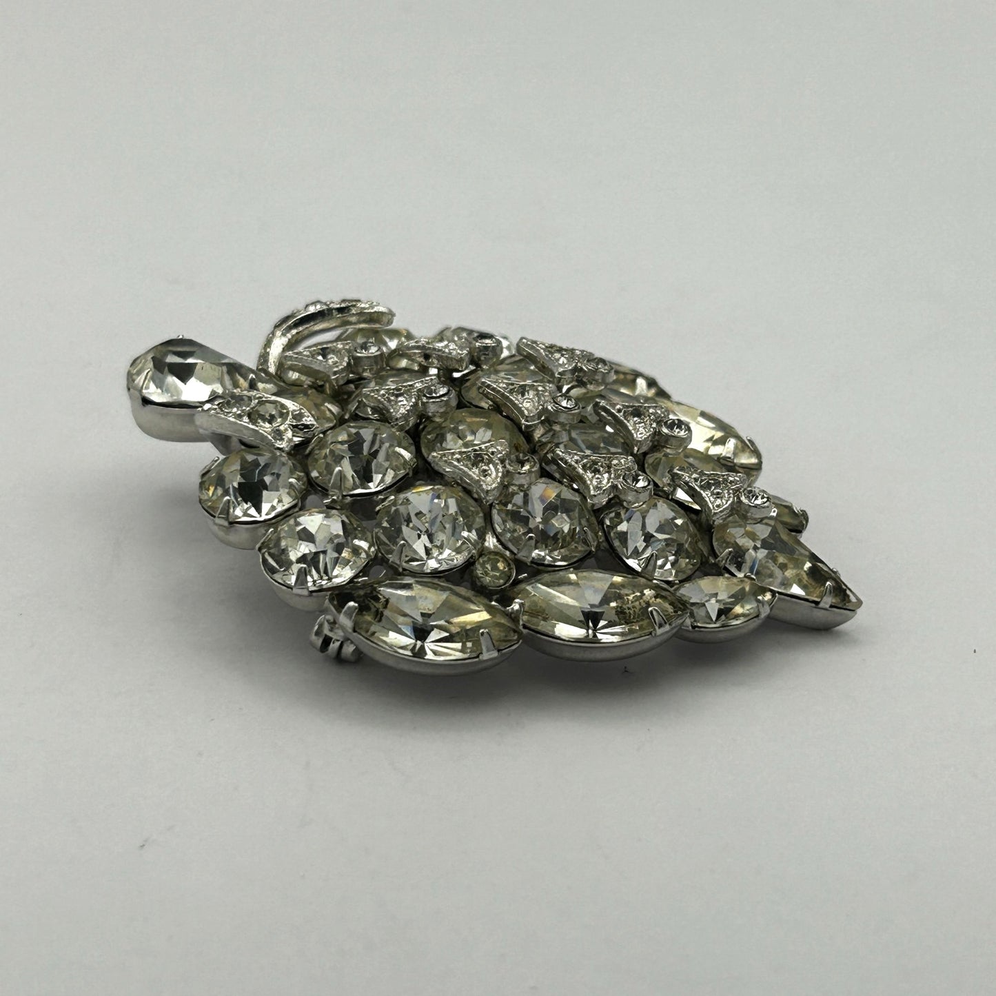 Eisenberg Ice Brooch/Pin Rhinestones Hollywood Glam Mid-Century Luxe