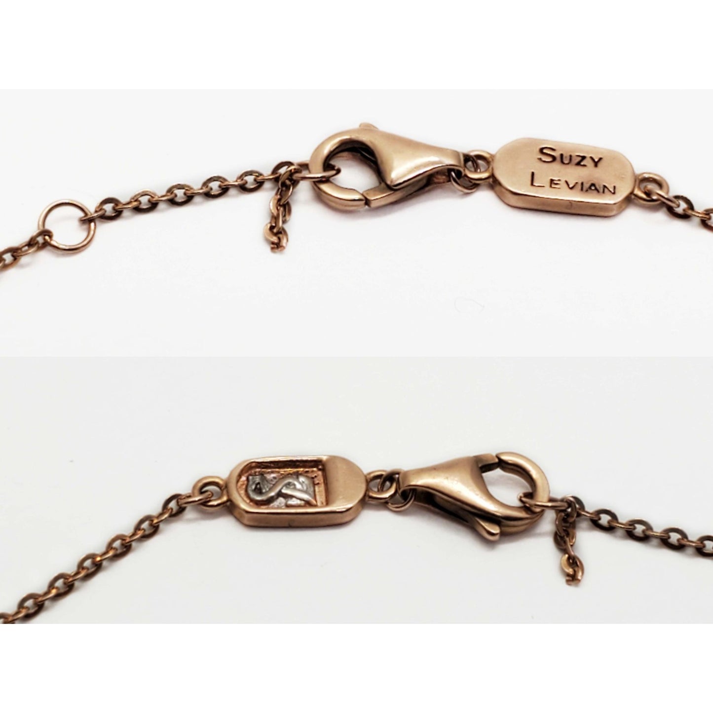 Suzy Levian 0.15 ctw Diamond Bracelet 14k Rose Gold