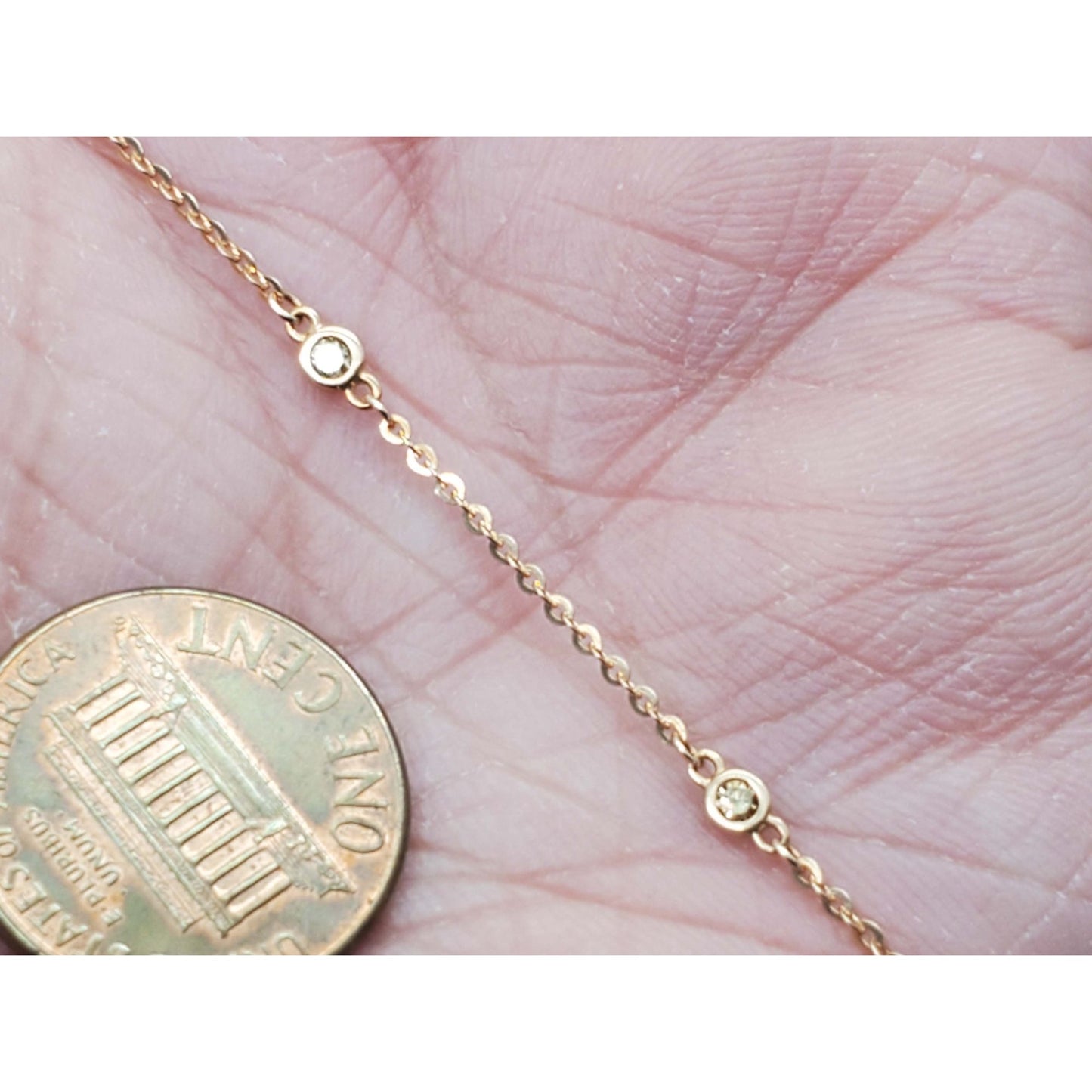 Suzy Levian 0.15 ctw Diamond Bracelet 14k Rose Gold