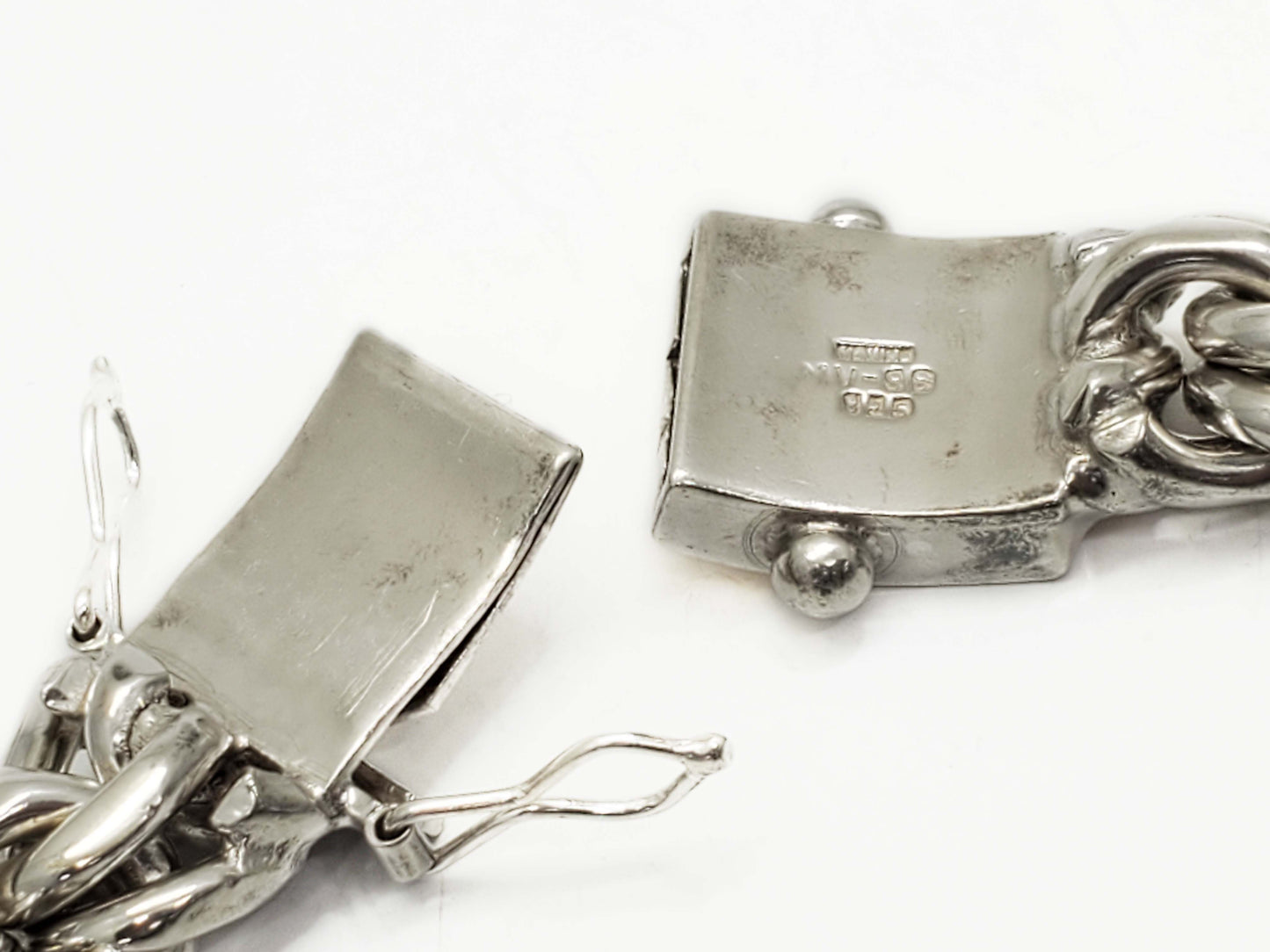 Mexico 18mm Solid Chino Link Chain Necklace Sterling Silver 523.9 Grams