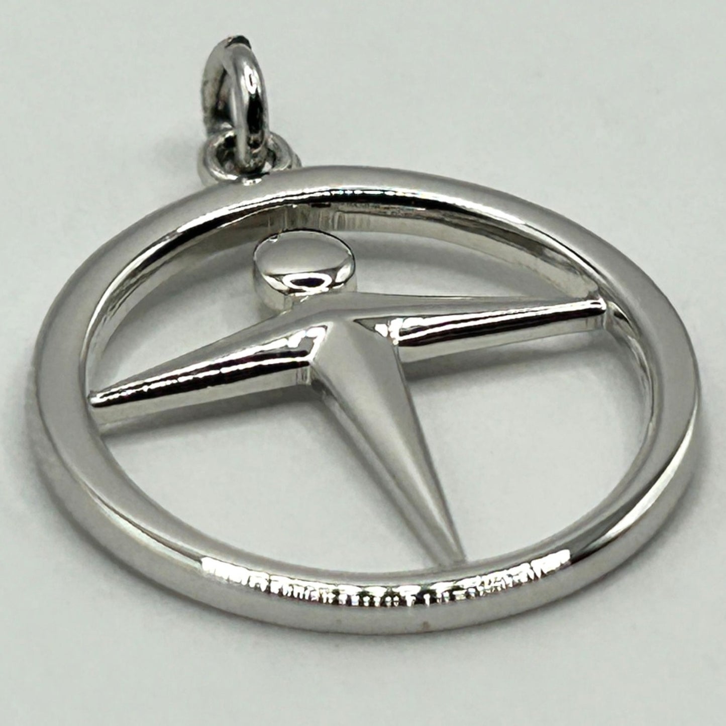 Vintage Tiffany & Co. 925 Sterling Silver Manpower Pendant