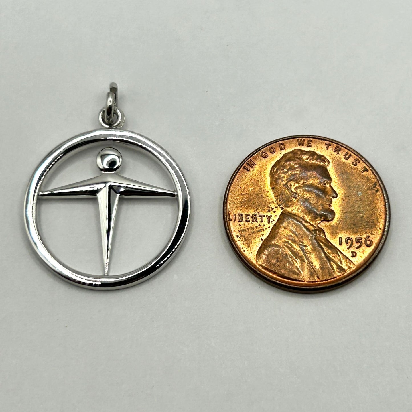 Vintage Tiffany & Co. 925 Sterling Silver Manpower Pendant