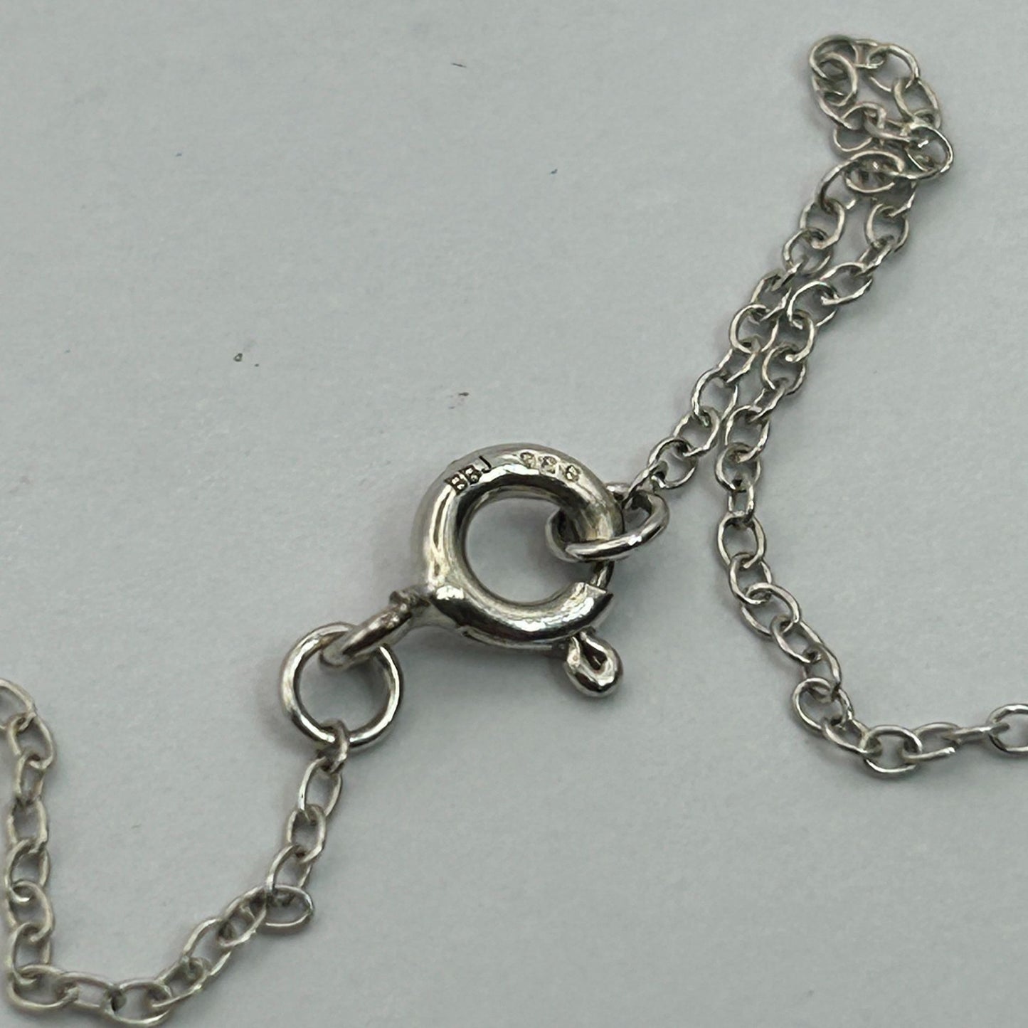 BBJ .925 Sterling Silver Raspberry Rhodolite Cross Pendant 18.5” Necklace
