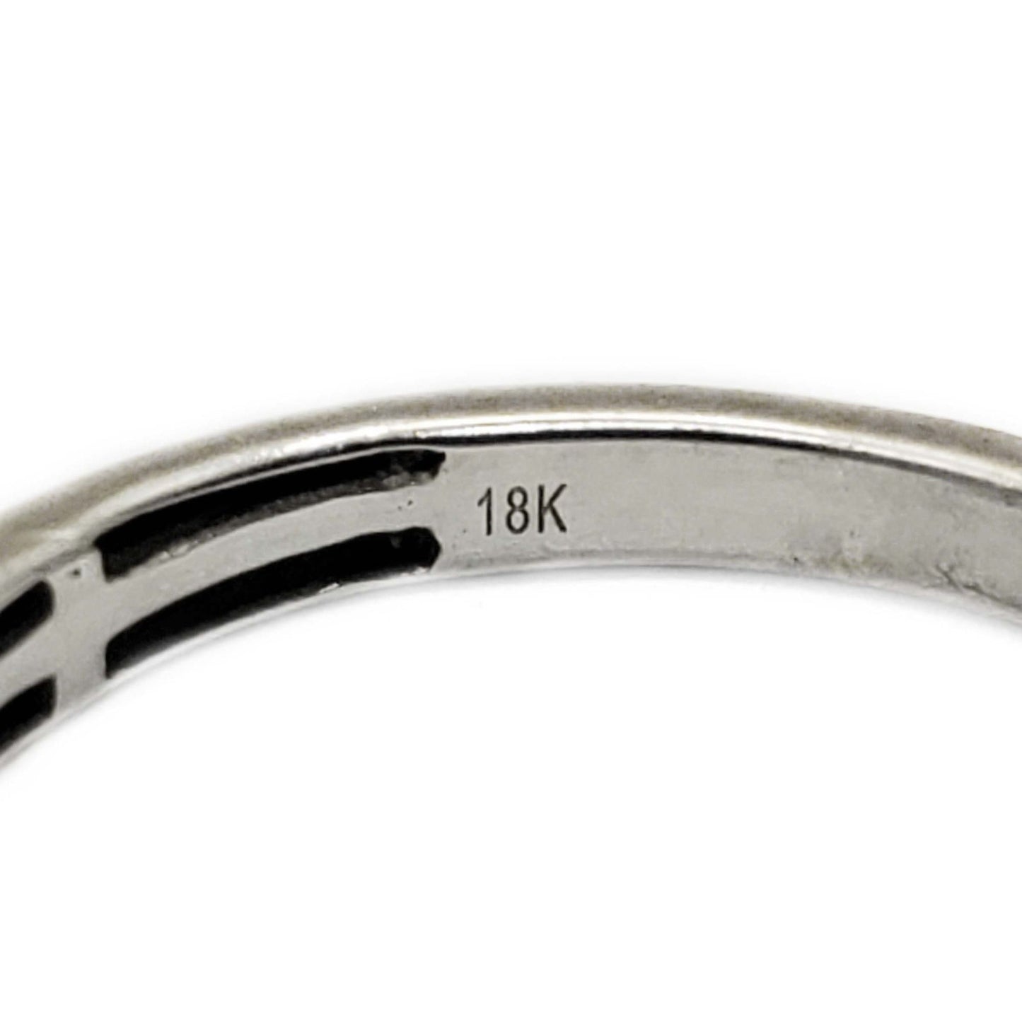 0.36 ctw Natural Diamond Wedding Bands Set 18k White Gold Size 7