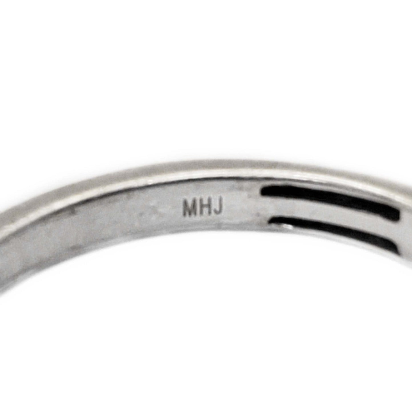 0.36 ctw Natural Diamond Wedding Bands Set 18k White Gold Size 7