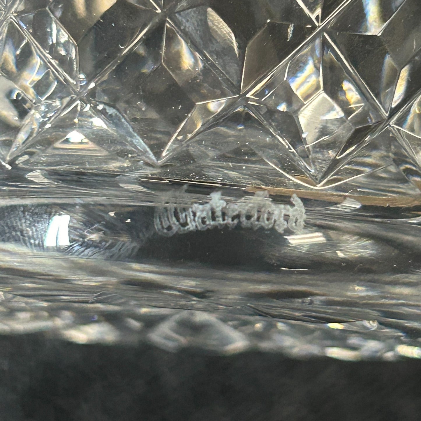 3 Waterford Crystal LISMORE 3 1/2” Single Whiskey Old Fashioned Tumblers 9oz