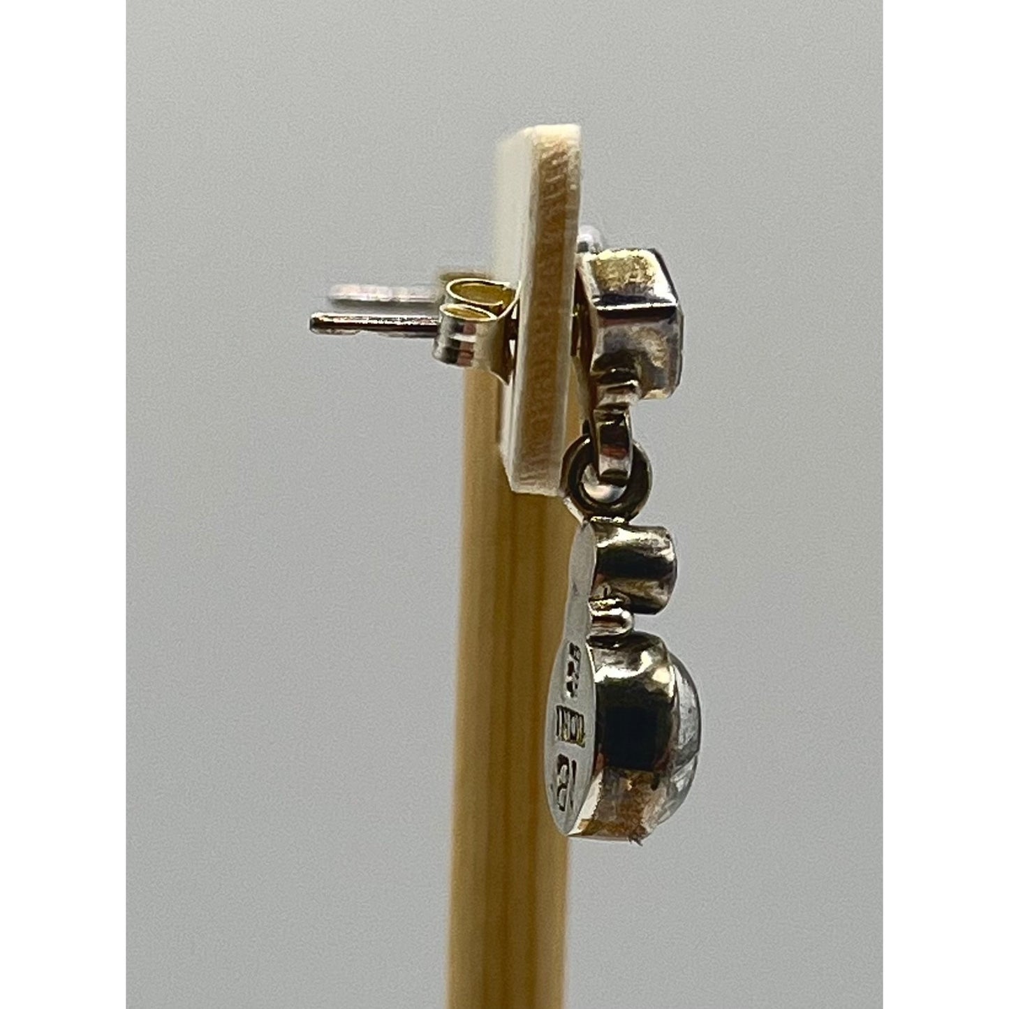 Nikki Butler 925 Sterling Silver Moonstone Peridot Blue Dangle Drop Earrings