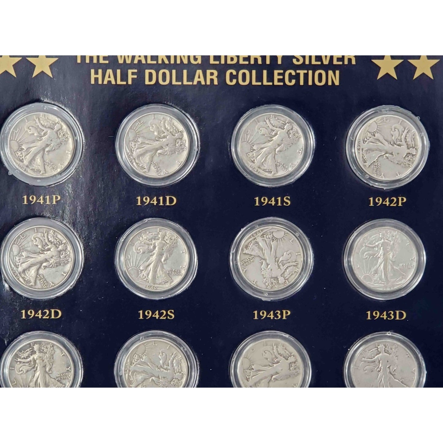40pc Complete 1929-1947 Silver Walking Liberty Half Dollar Collection