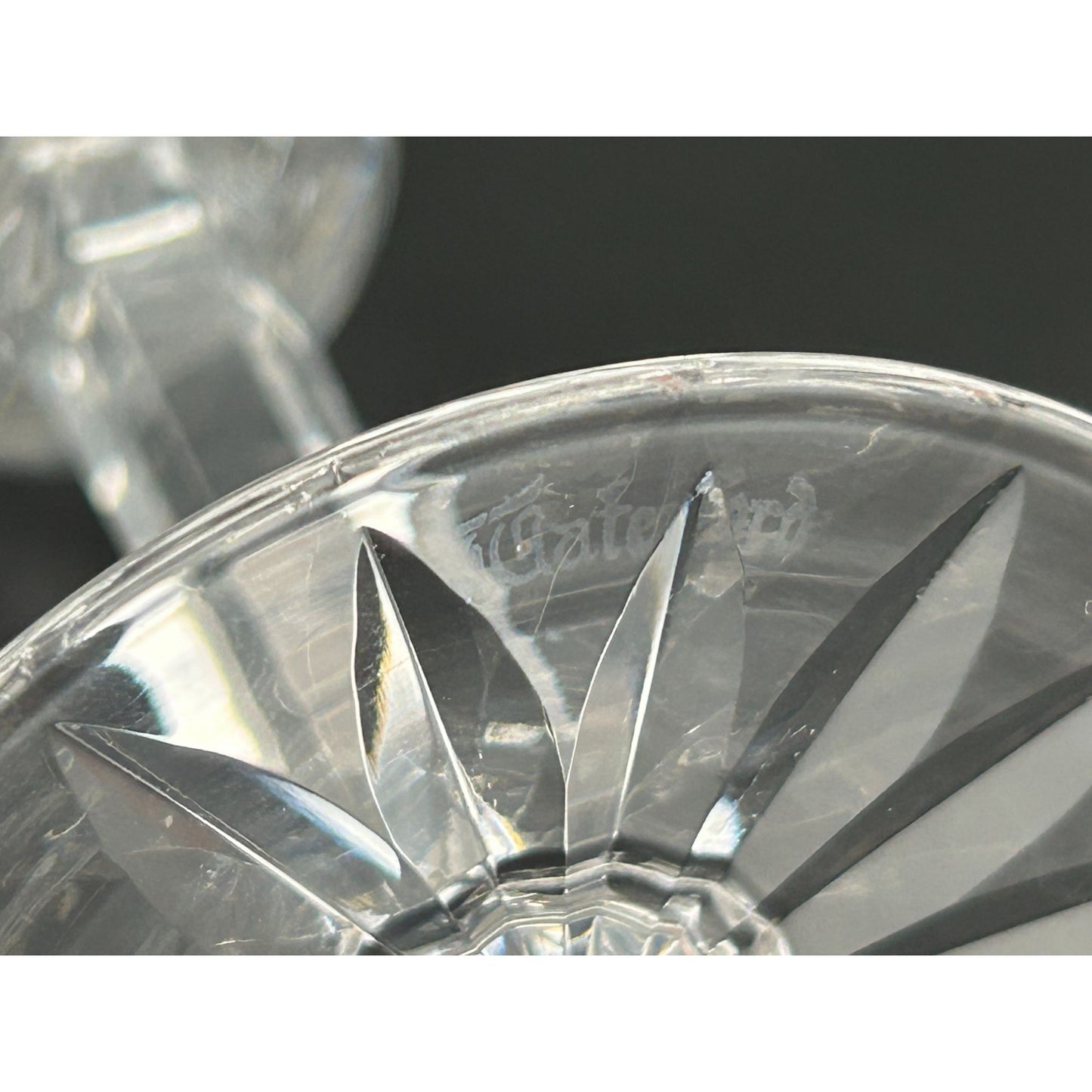 Set of 4 Waterford Crystal Lismore Champagne Glass made in Ireland, 7 1/4" Tall