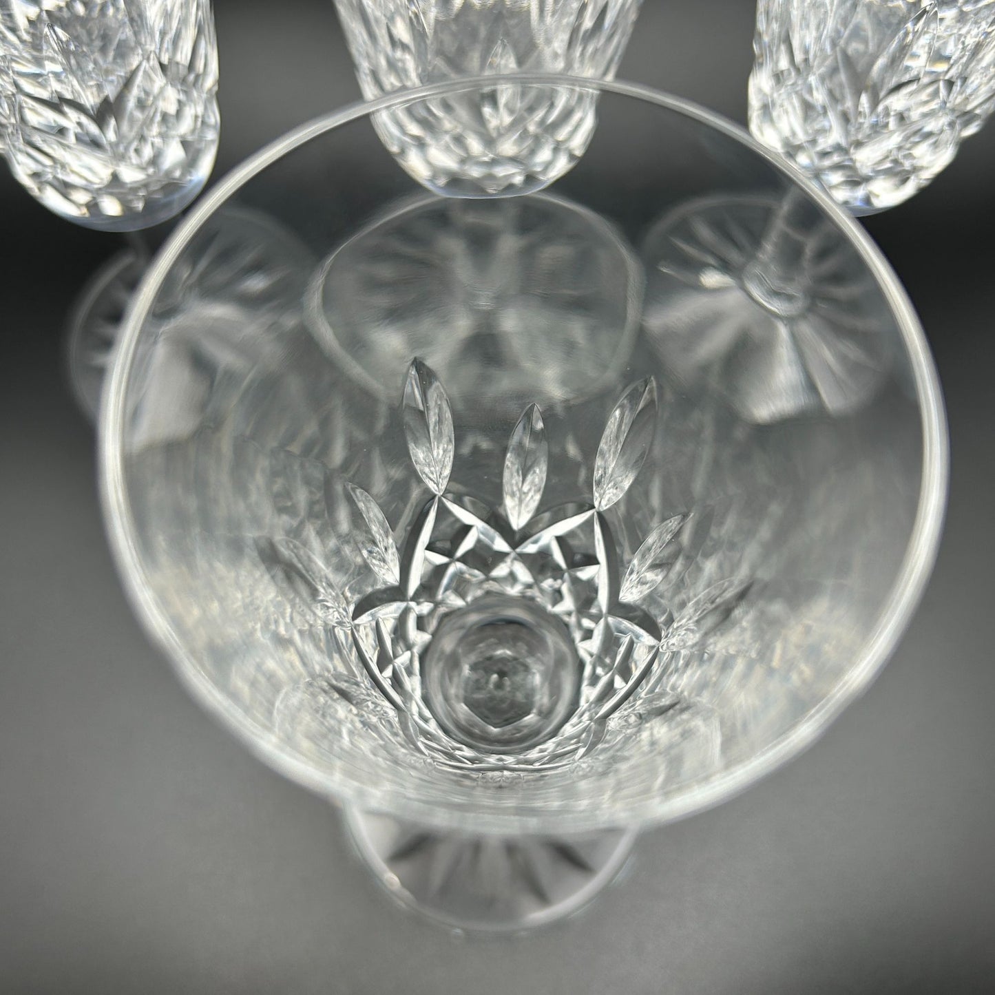 Set of 4 Waterford Crystal Lismore Champagne Glass made in Ireland, 7 1/4" Tall