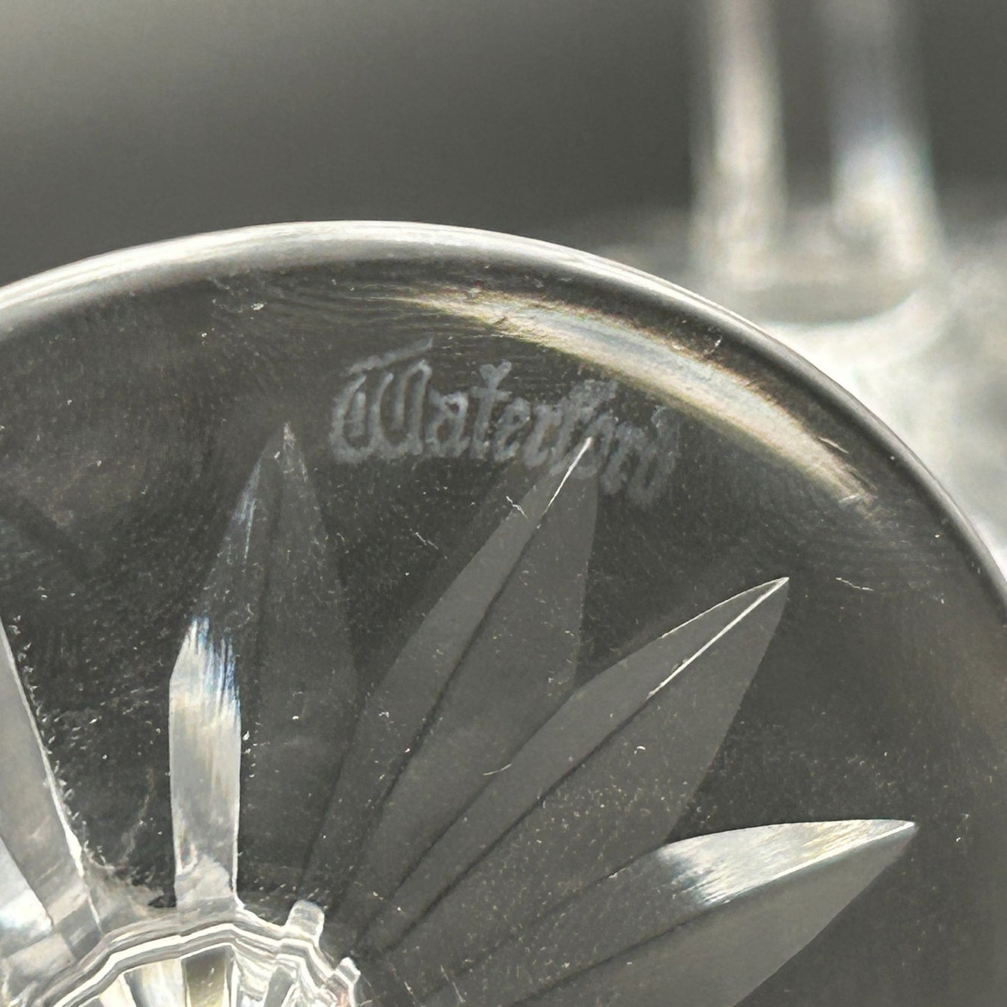 Set of 4 Waterford Crystal Lismore Champagne Glass made in Ireland, 7 1/4" Tall