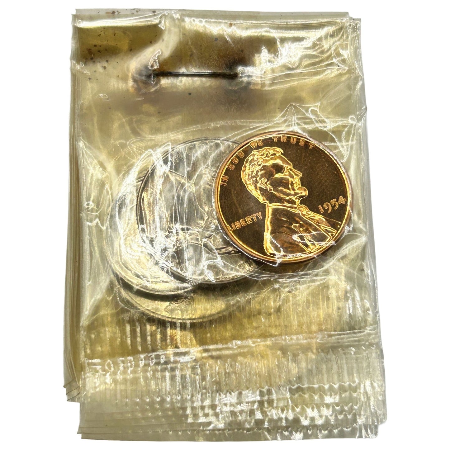 1954 US Silver Proof Set in Original Box & Packaging 1c-50c