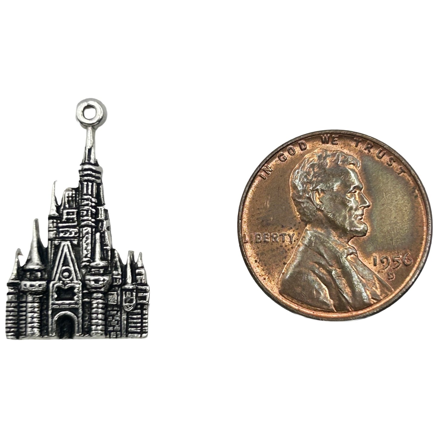 Vintage 925 Sterling Silver Walt Disney Disneyland Cinderella Castle Charm
