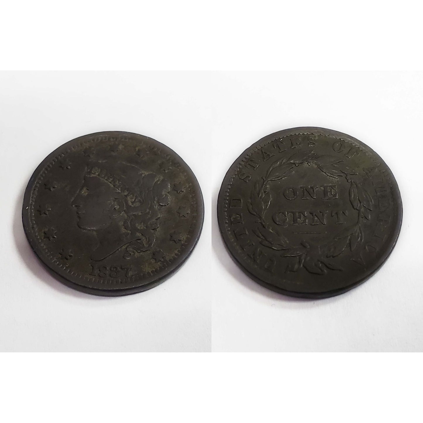 1837 Liberty Head Coronet Large Cent