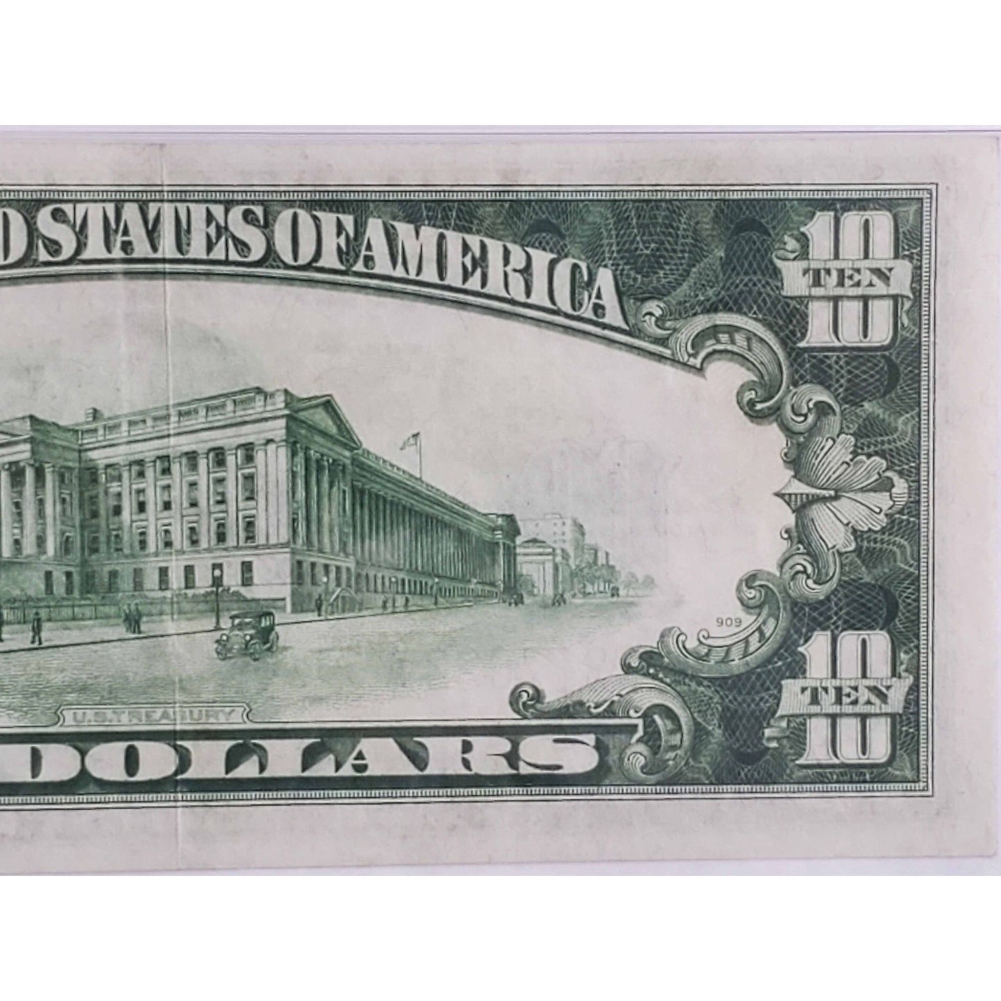 1934 $10 Silver Certificate WWII North Africa #B03817023A PMG 55 AU EPQ