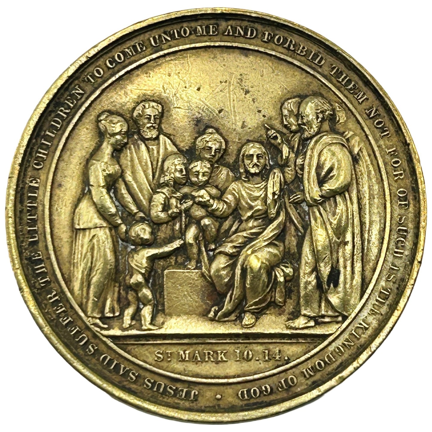 Antique Robert Raikes Founded Sunday School 1780-1880 Centenary Medal St. Mark