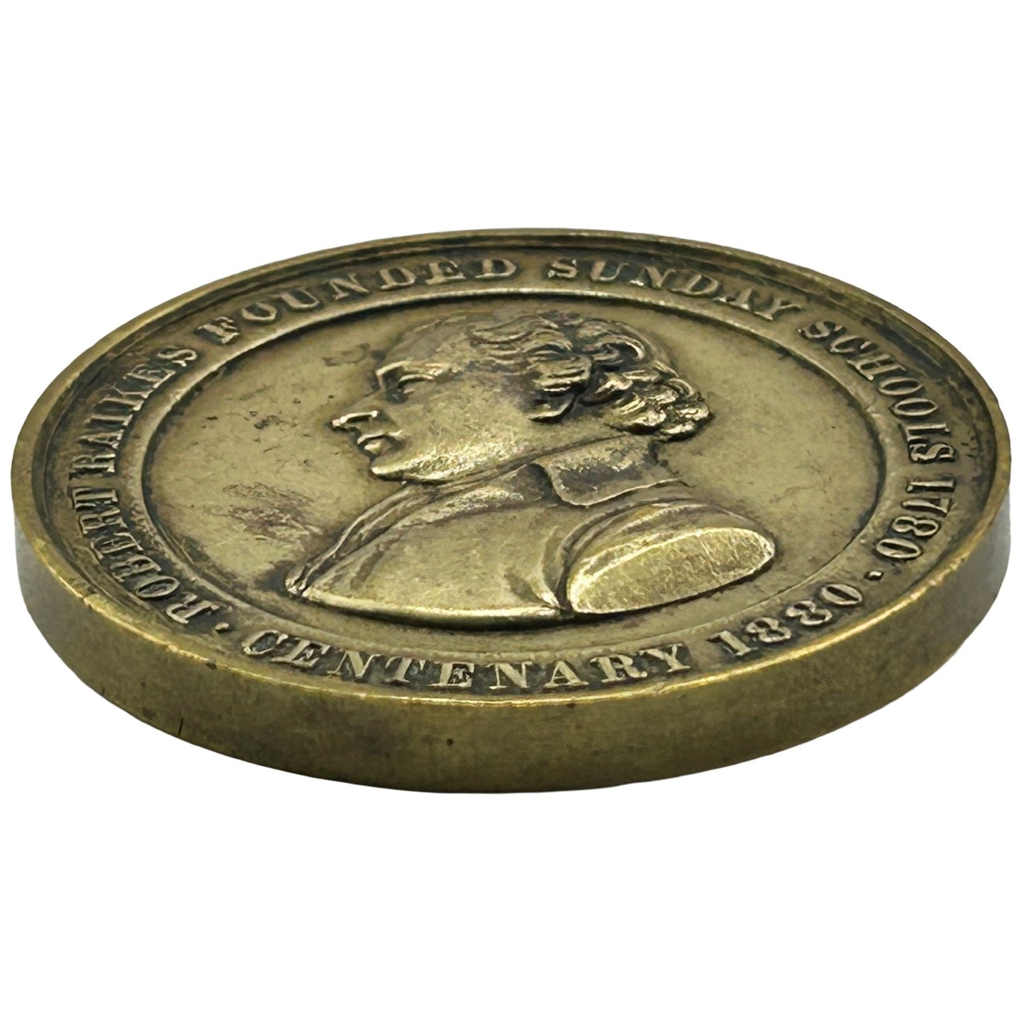 Antique Robert Raikes Founded Sunday School 1780-1880 Centenary Medal St. Mark