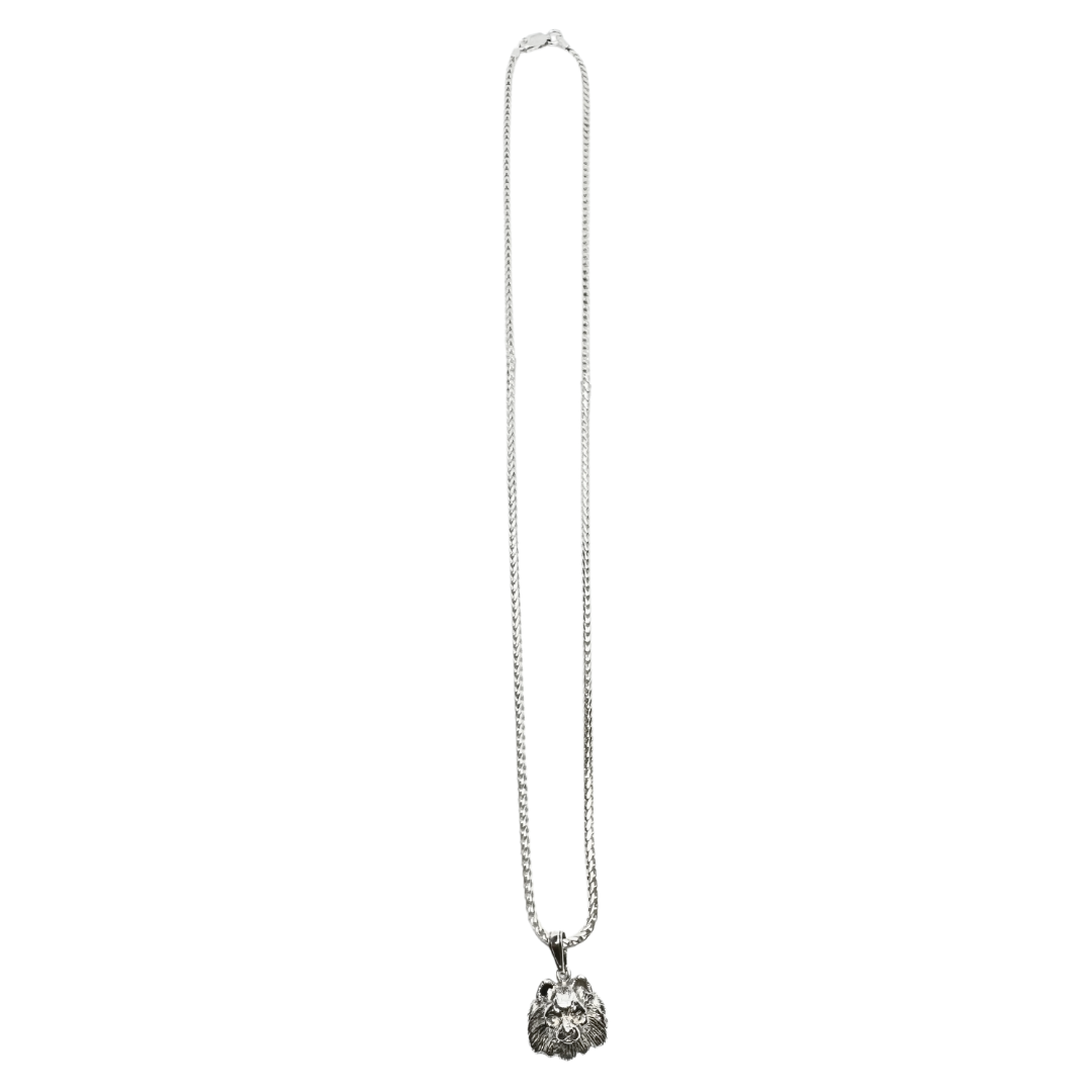 SS Pomeranian Bark Beads Pendant and Necklace