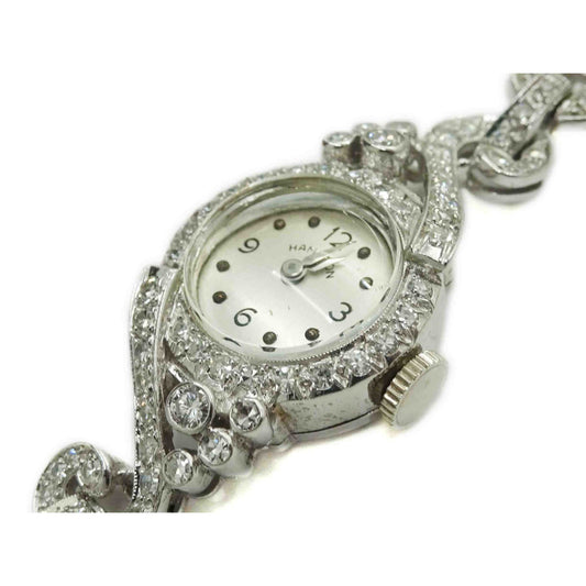 Ladies Hamilton Diamond Platinum Watch