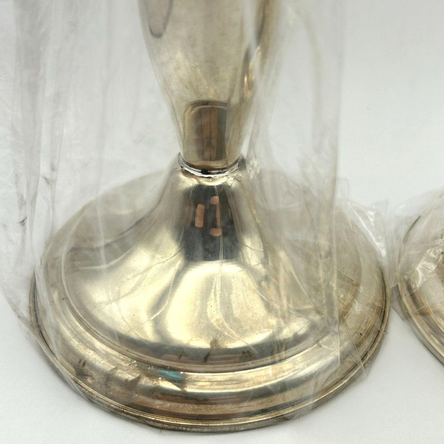 2pc Empire Sterling Silver Weighted 6.25" Candle Stick Holders 559.3g Total