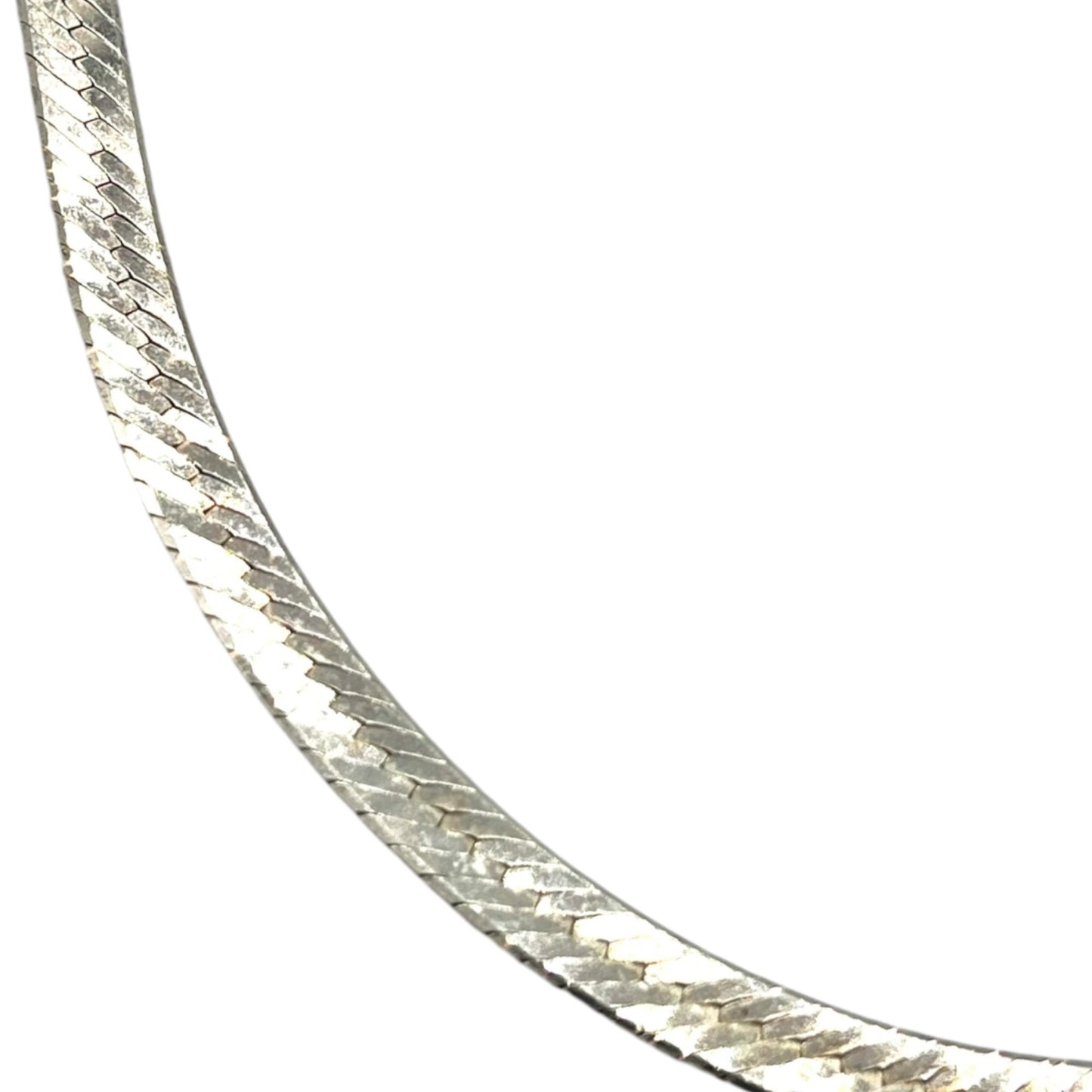 925 Sterling Silver Herringbone 5mm Chain 18-inch Necklace Classic Casual