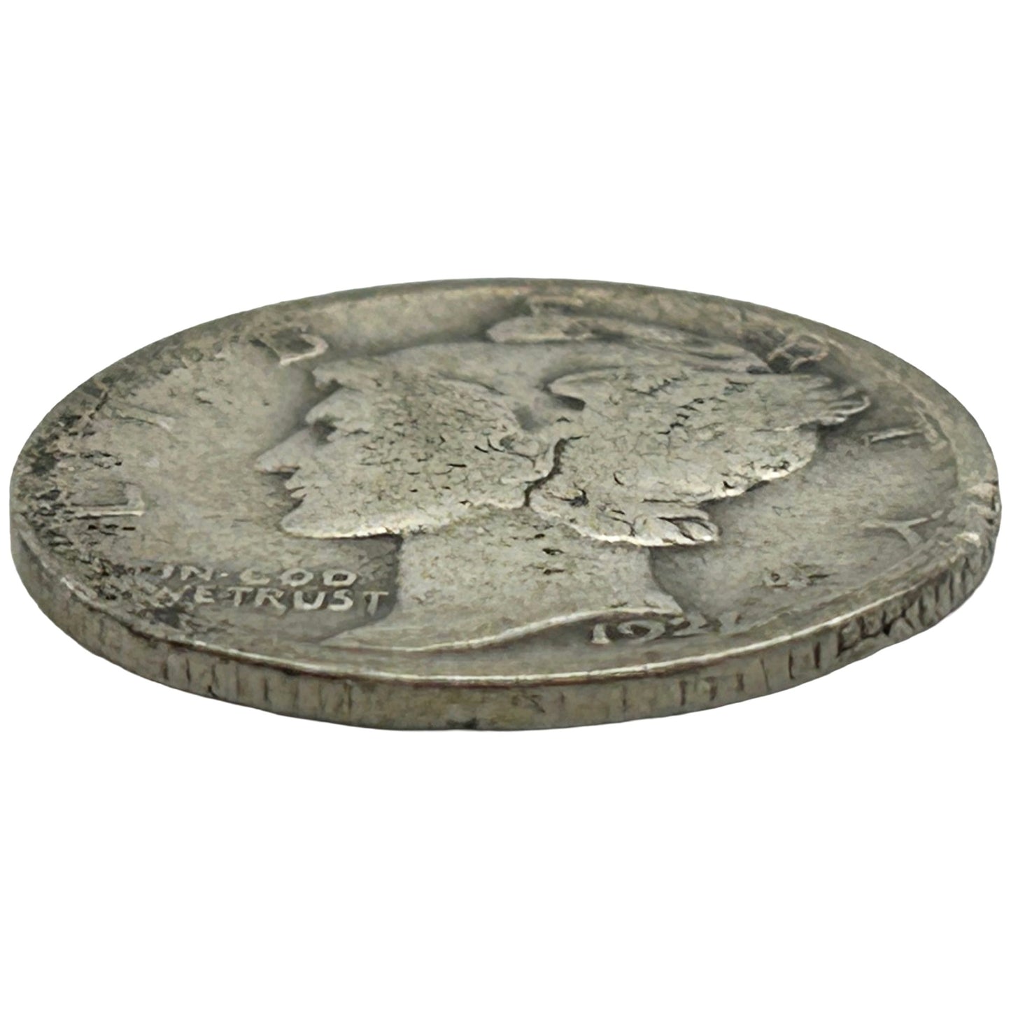 1921-P Mercury Dime Circulated G/VG Condition - Key Date