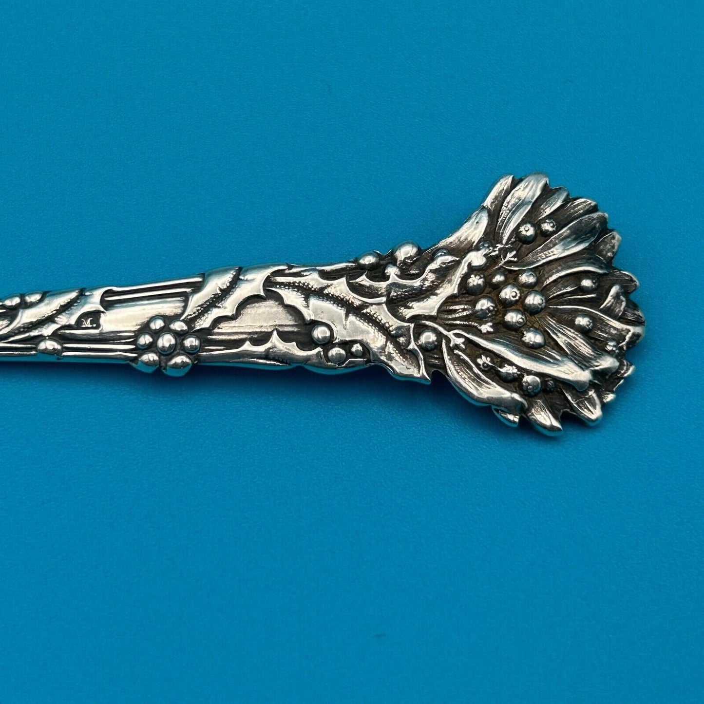 Holly by Tiffany & Co Sterling Silver Teaspoon 6 1/8" Flatware Antique Spoon
