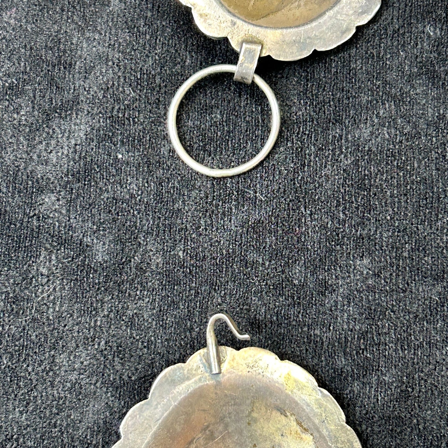 Navajo Silver 43.5" Concho Belt - 12 2" x 2.5" Conchos - 392.8g