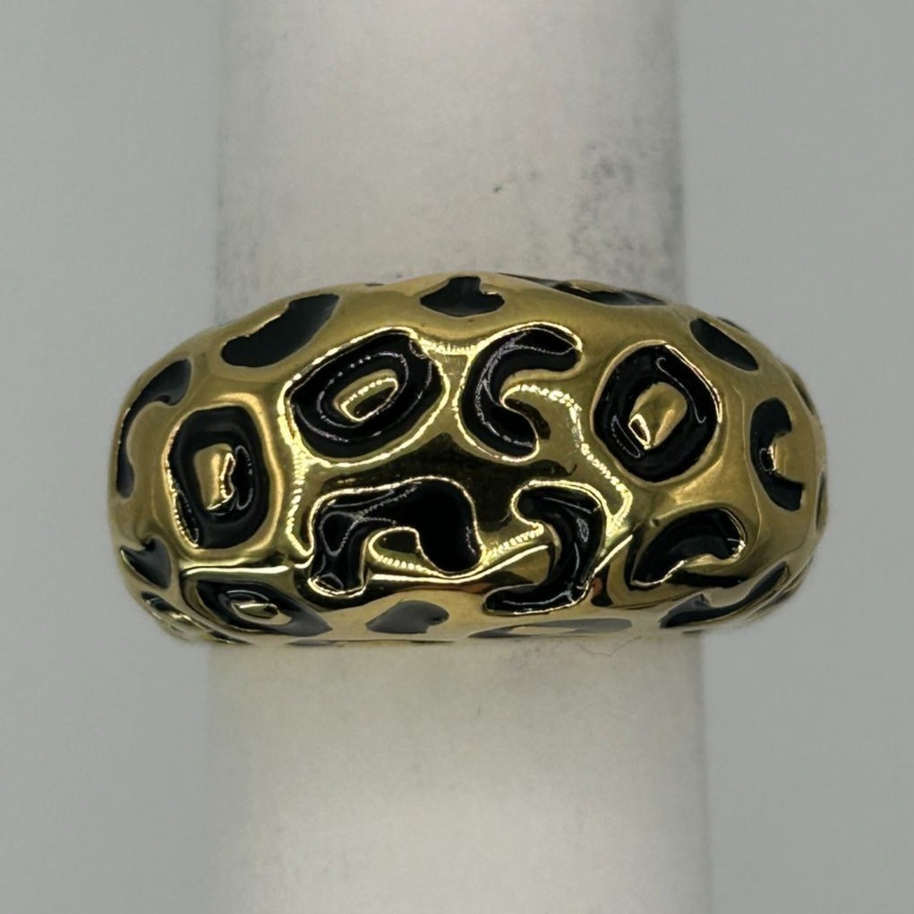 Vintage St. John Gold Plated Cocktail Ring Size 8.25
