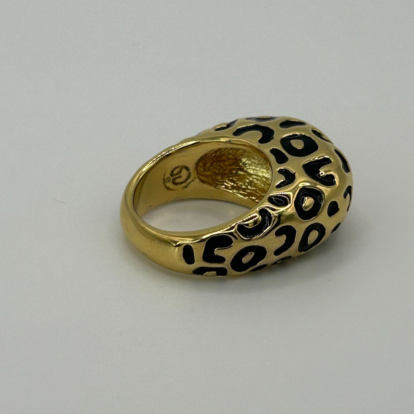 Vintage St. John Gold Plated Cocktail Ring Size 8.25