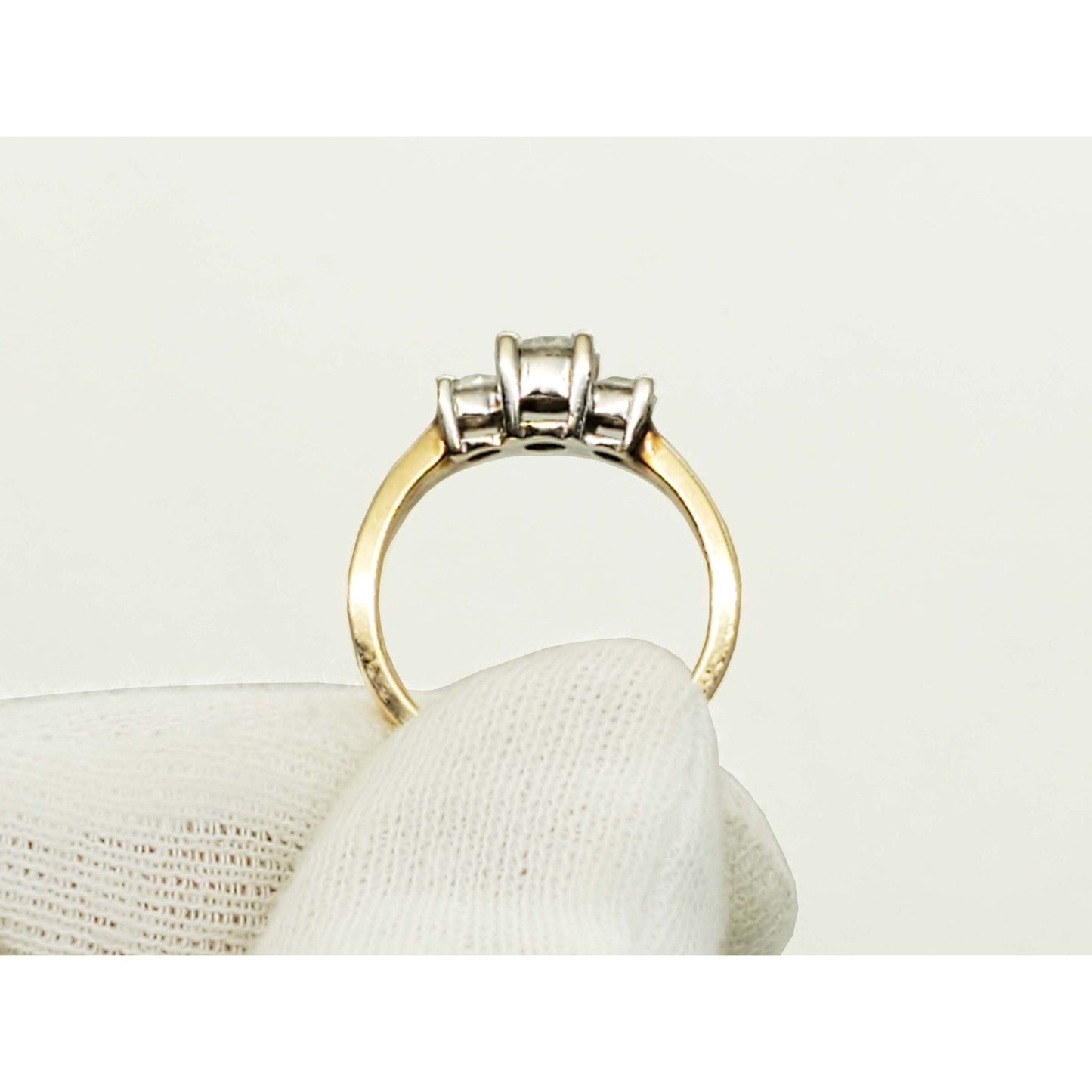 0.75 ctw Natural Diamond 3-Stone Style Band Ring 14k Gold Size 7