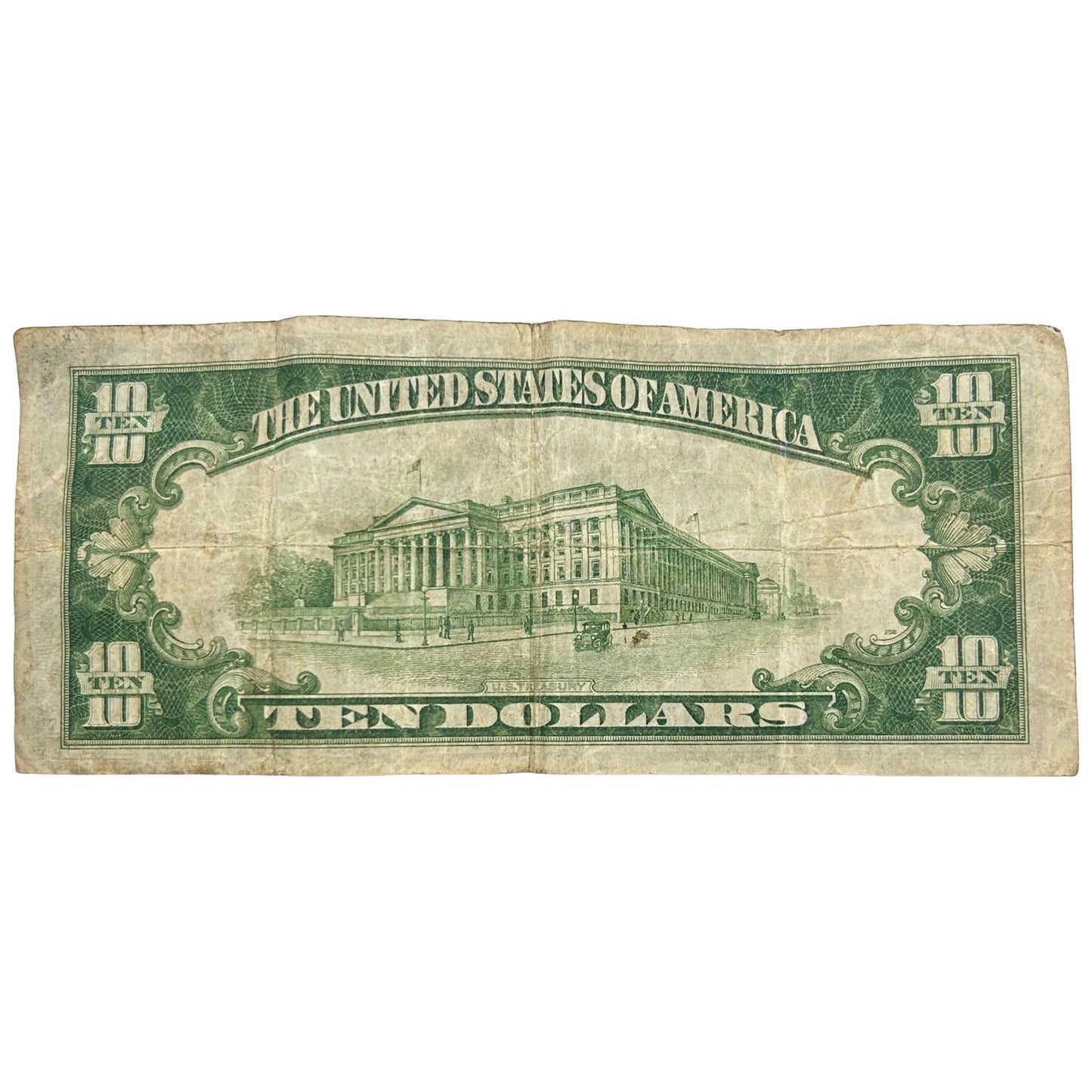 1928-B $10 Federal Reserve Note FRN Chicago Redeemable in Gold - Circulated