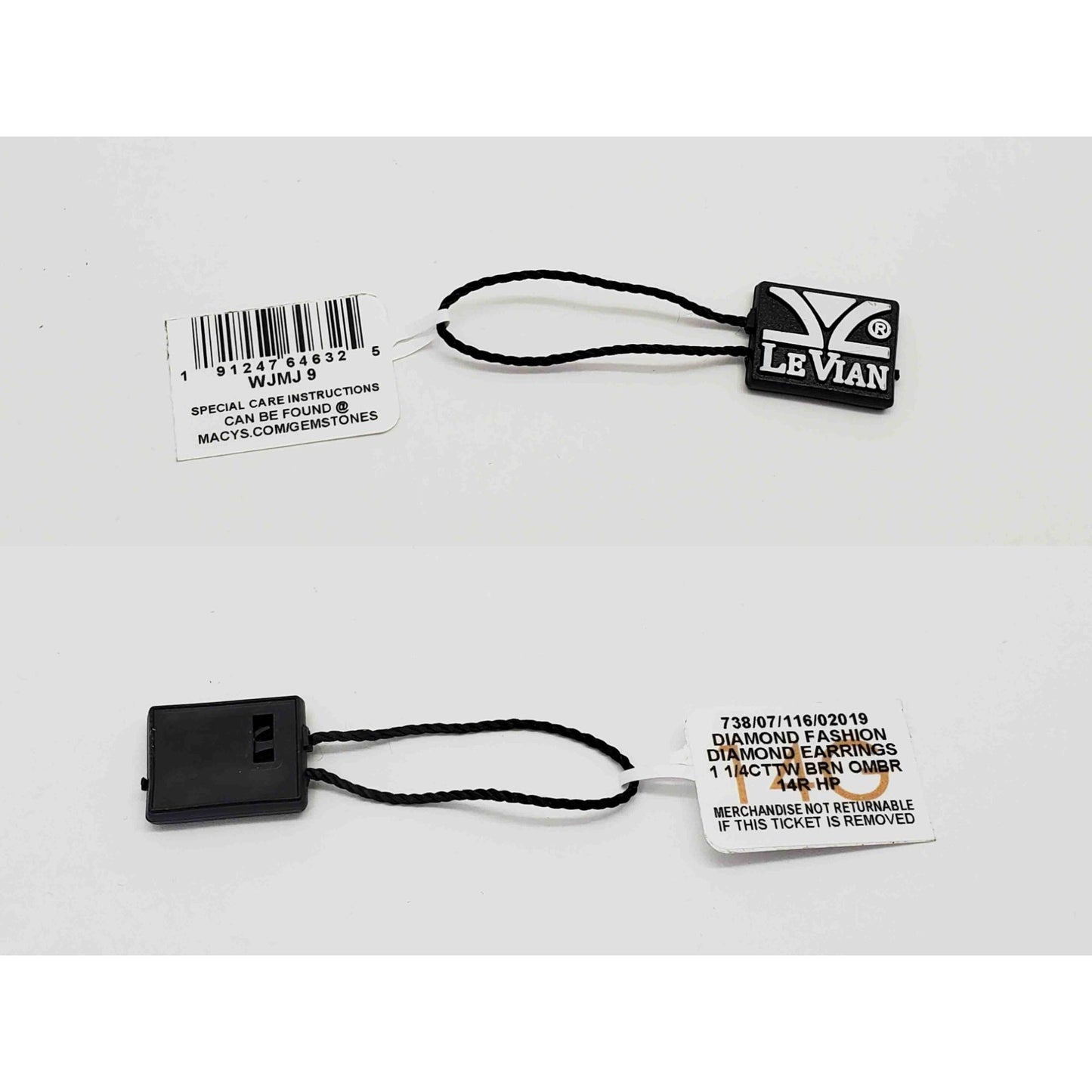 LeVian 1.25 ctw Chocolate Ombre & Nude Diamond Earrings 14k Strawberry Gold