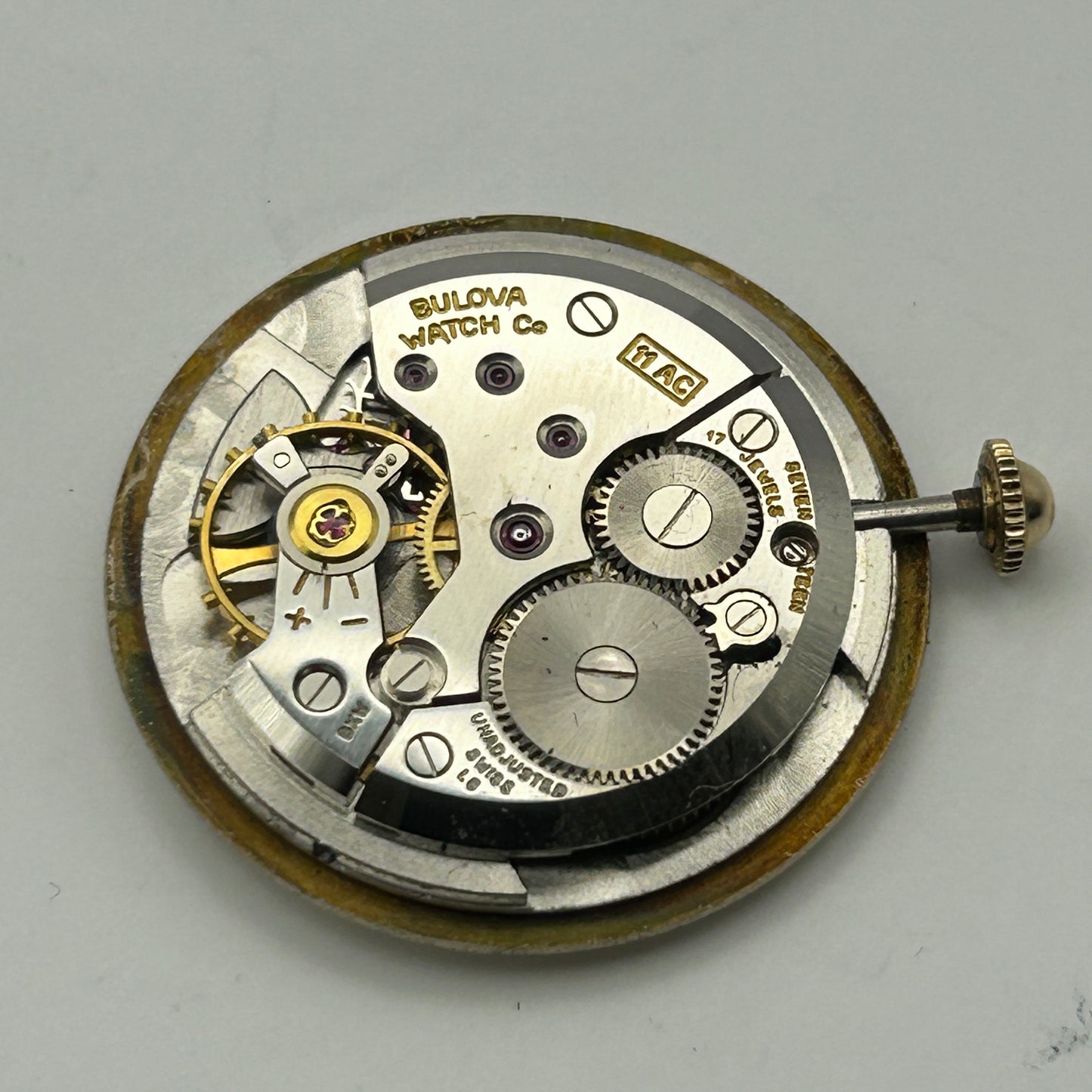Bulova Vintage 10k Rolled Gold Plate Men's Watch L8 C753054 17 Jewels - WORKING