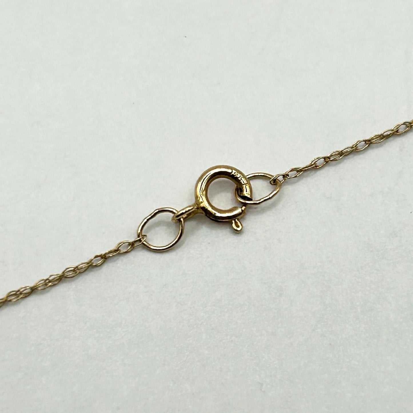 14k Gold Necklace 13mm Freshwater Pearl & .05ct Diamond Pendant