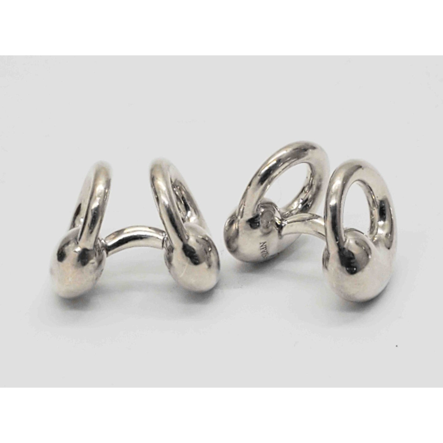 Tiffany & Co Elsa Peretti Circle Cuff Links Sterling Silver