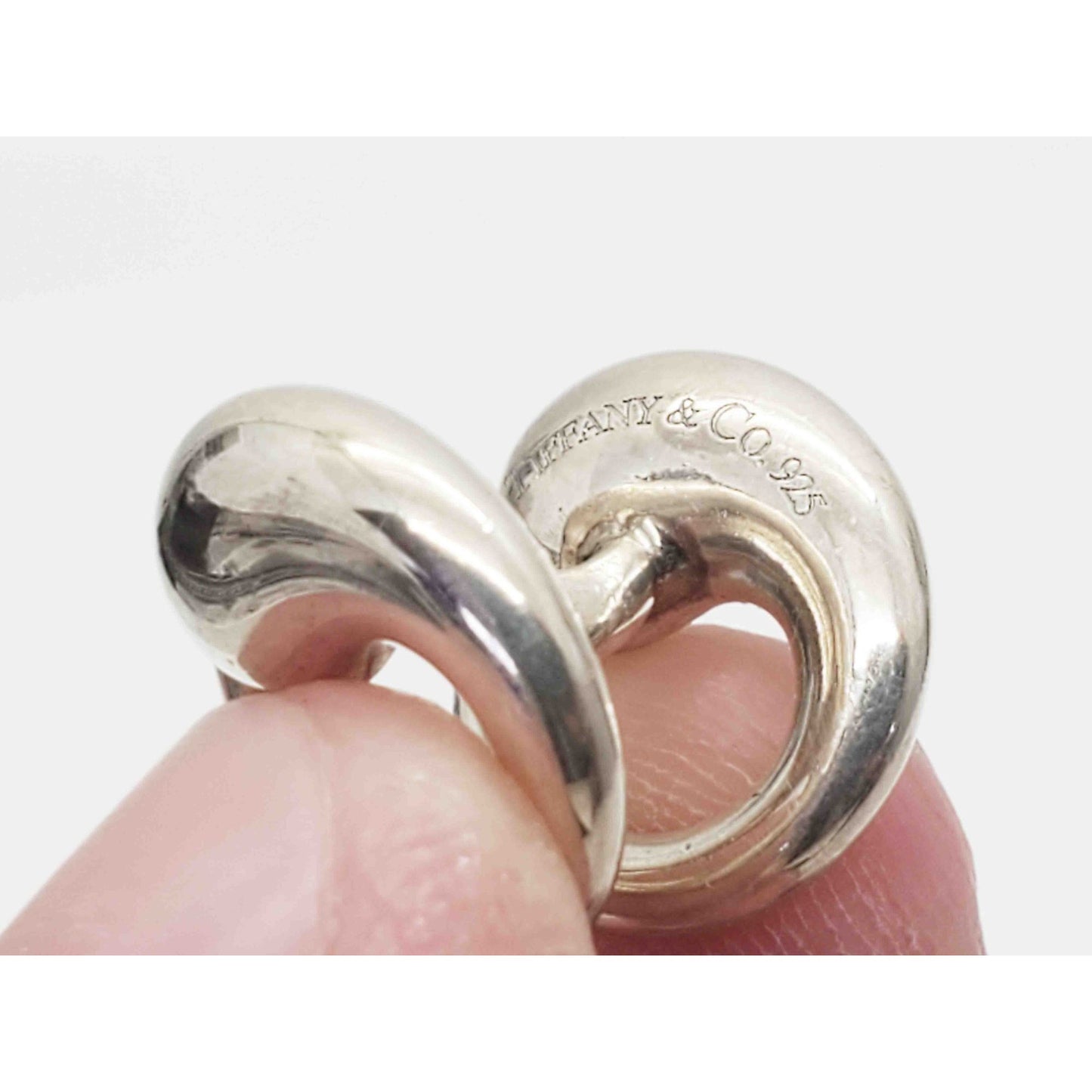 Tiffany & Co Elsa Peretti Circle Cuff Links Sterling Silver