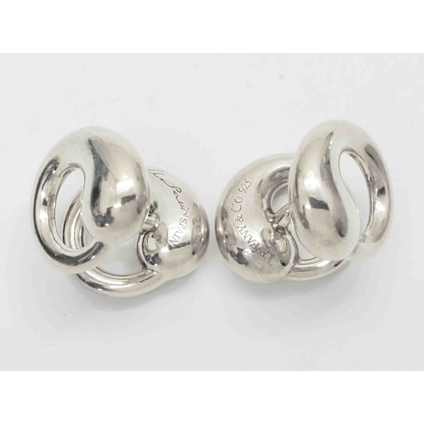 Tiffany & Co Elsa Peretti Circle Cuff Links Sterling Silver