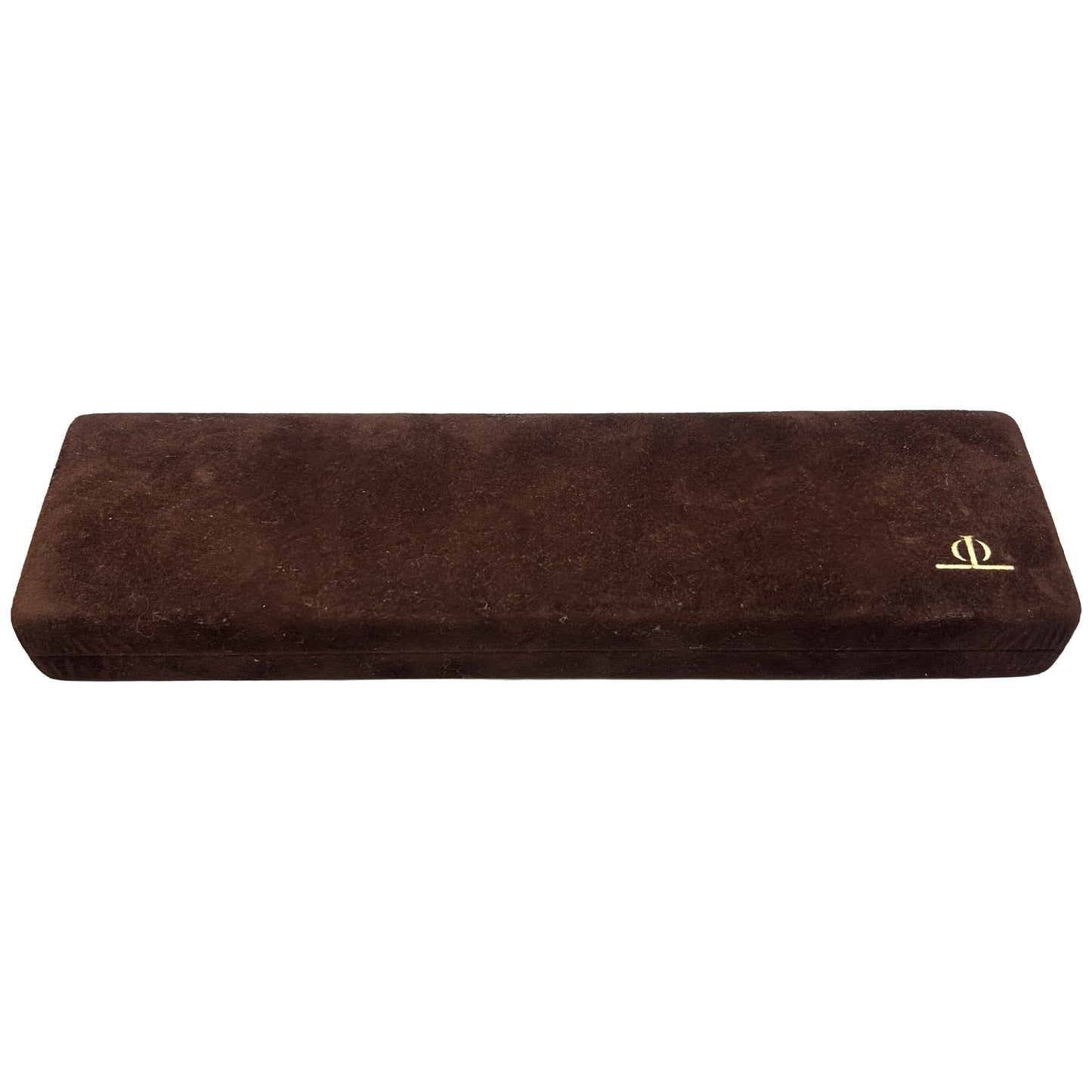 Vintage Brown Velvet Baume & Mercier Watch Box with Warranty Card (No Watch)