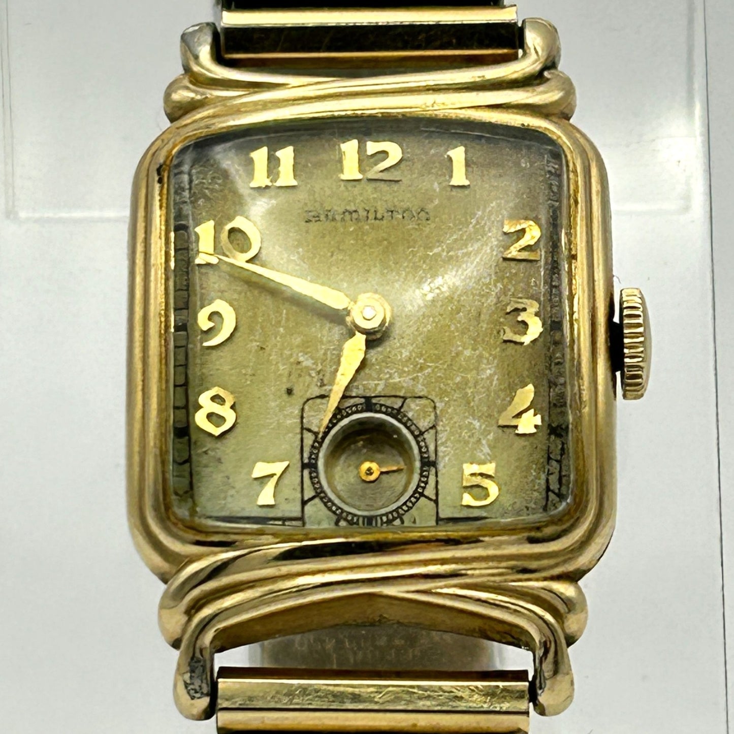 Hamilton 1940s 10k Gold Filled Wristwatch 980 Movement 17 Jewels - WORKING