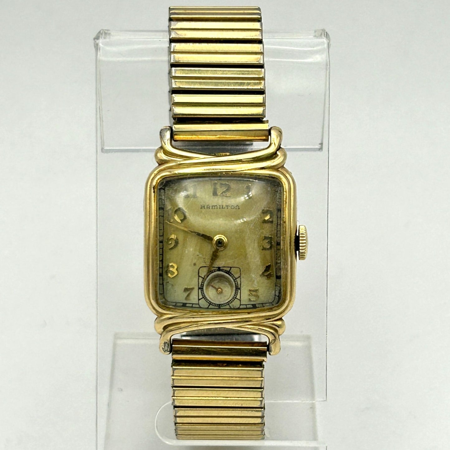 Hamilton 1940s 10k Gold Filled Wristwatch 980 Movement 17 Jewels - WORKING