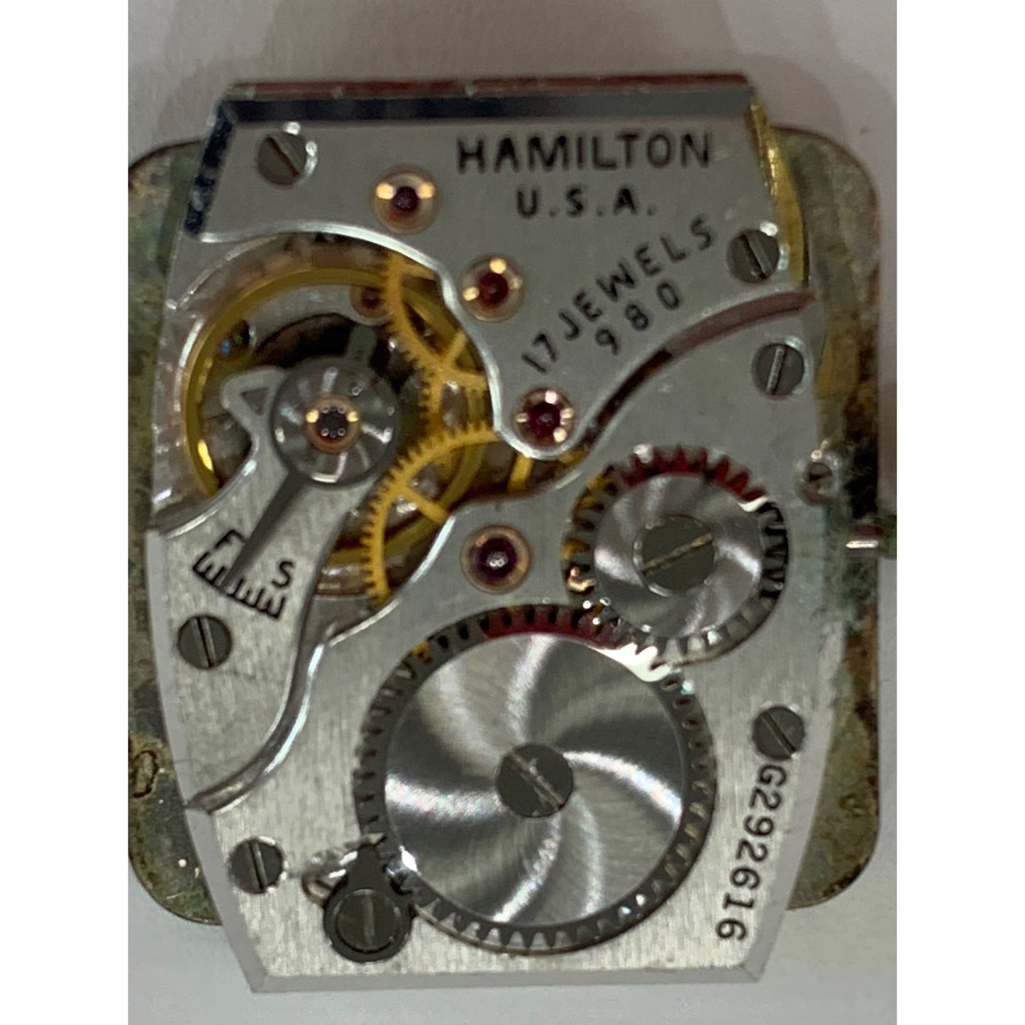 Hamilton 1940s 10k Gold Filled Wristwatch 980 Movement 17 Jewels - WORKING