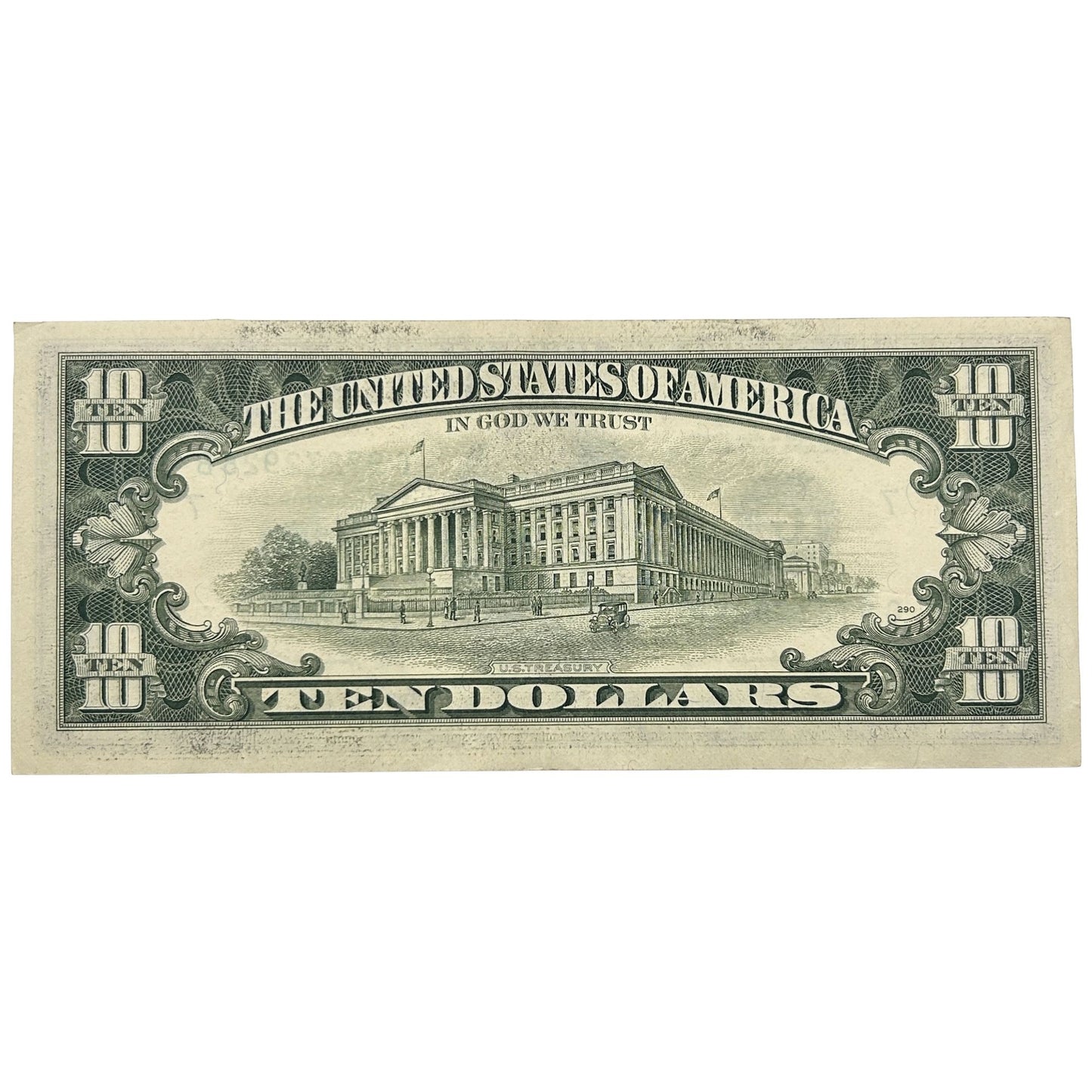 1985 $10 Ten Dollar Bill Federal Reserve Note Chicago Illinois Vintage Currency