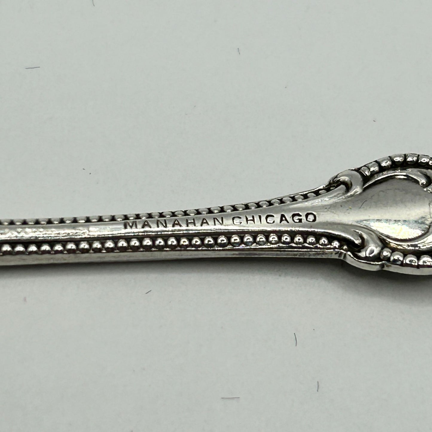 Towle Old Colonial Sterling Silver Bon-Bon Confection Pierced Spoon 4-1/2"