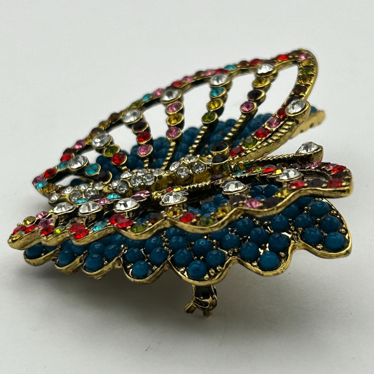 The Princess Amanda Collection Butterfly Brooch Fashion Jewelry Pin Rhinestone