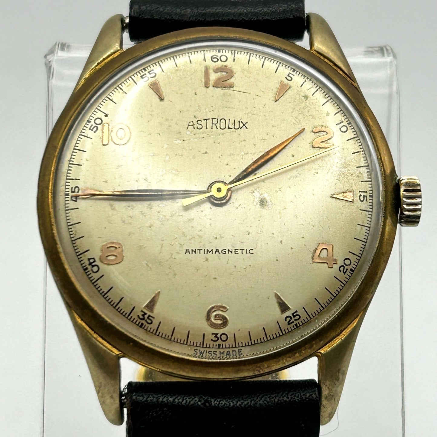Vintage Astrolux Antimagnetic Hand Winding Watch Swiss Made - Fond Acier 159