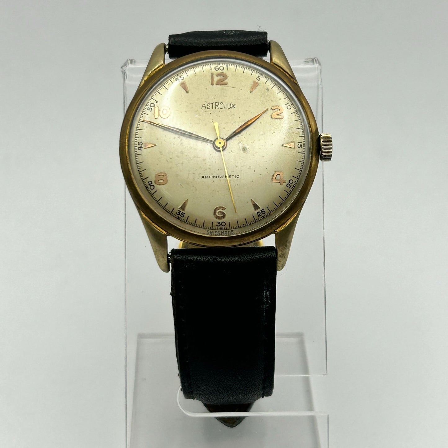 Vintage Astrolux Antimagnetic Hand Winding Watch Swiss Made - Fond Acier 159